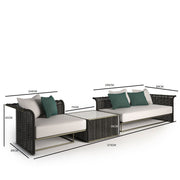 Luxury and elegant design sofa