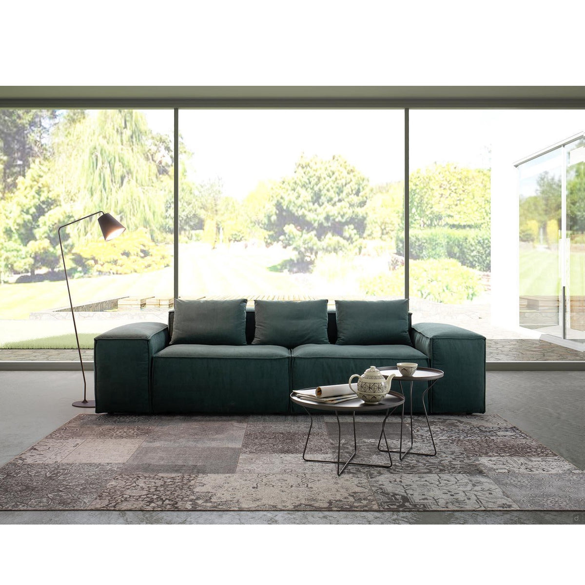 Square sofa from high quality materials