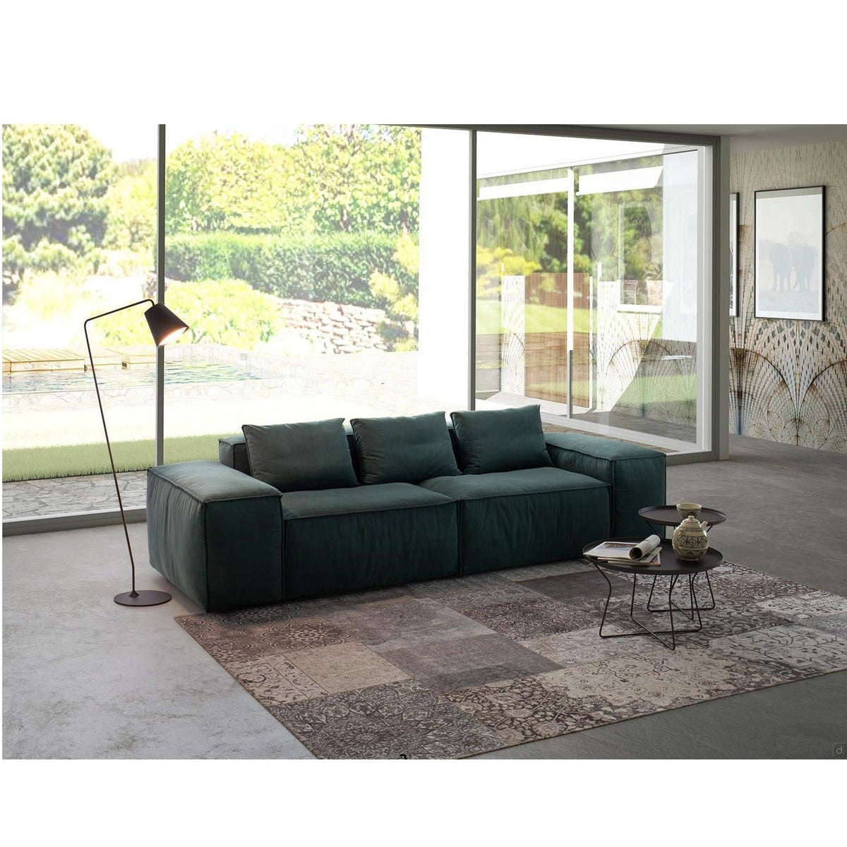 Square sofa from high quality materials