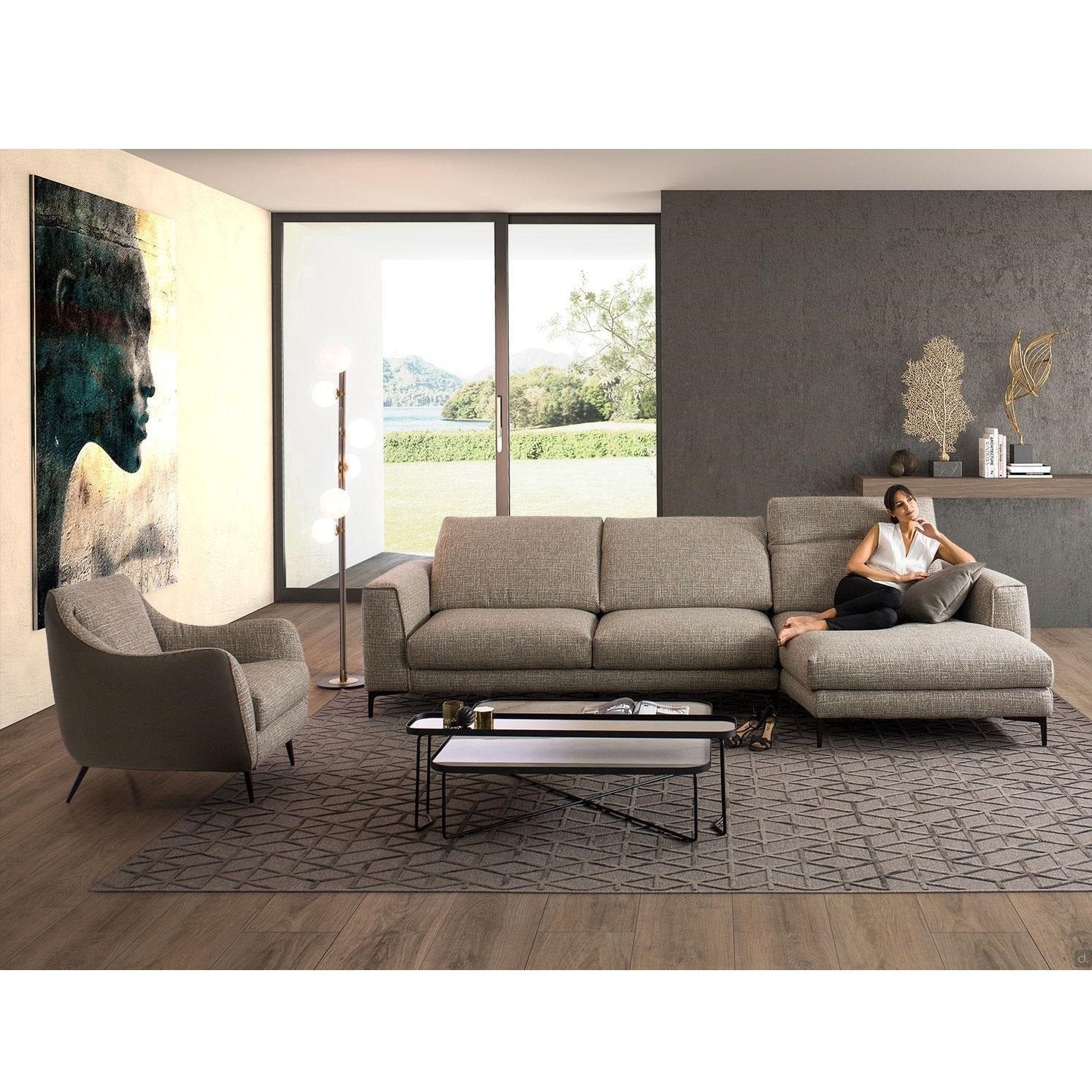 Foster sofa from natural wood