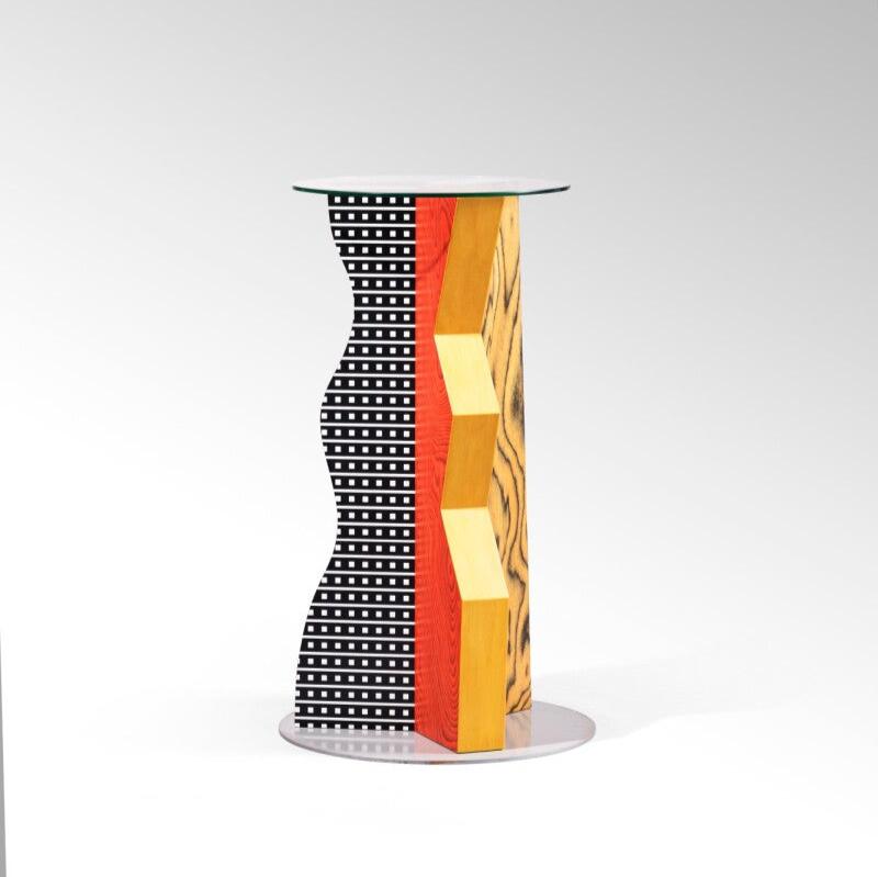 Ivory wooden side table