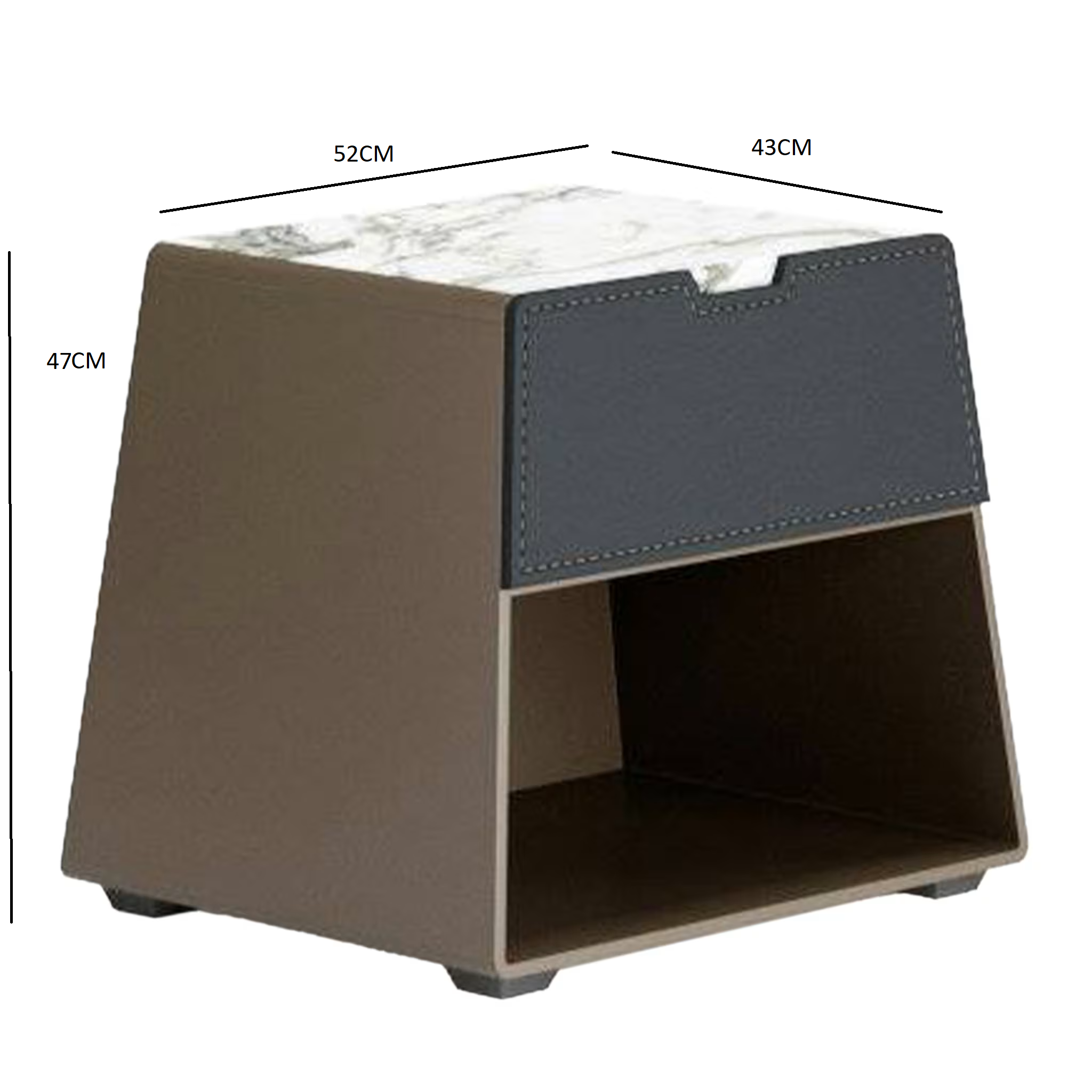 طاولة بجانب السرير فريدة 