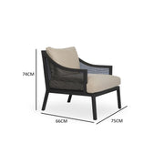Armchair with distinctive design