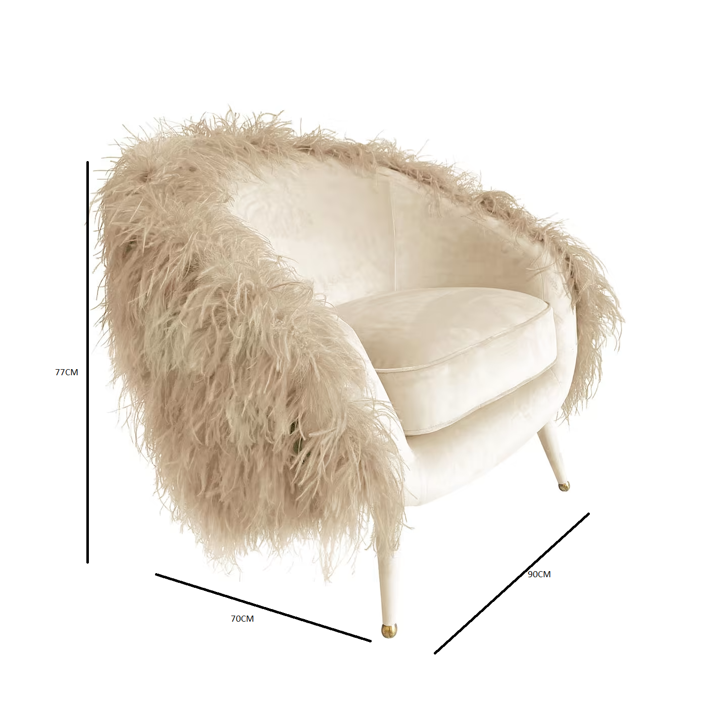 Dream ivory armchair