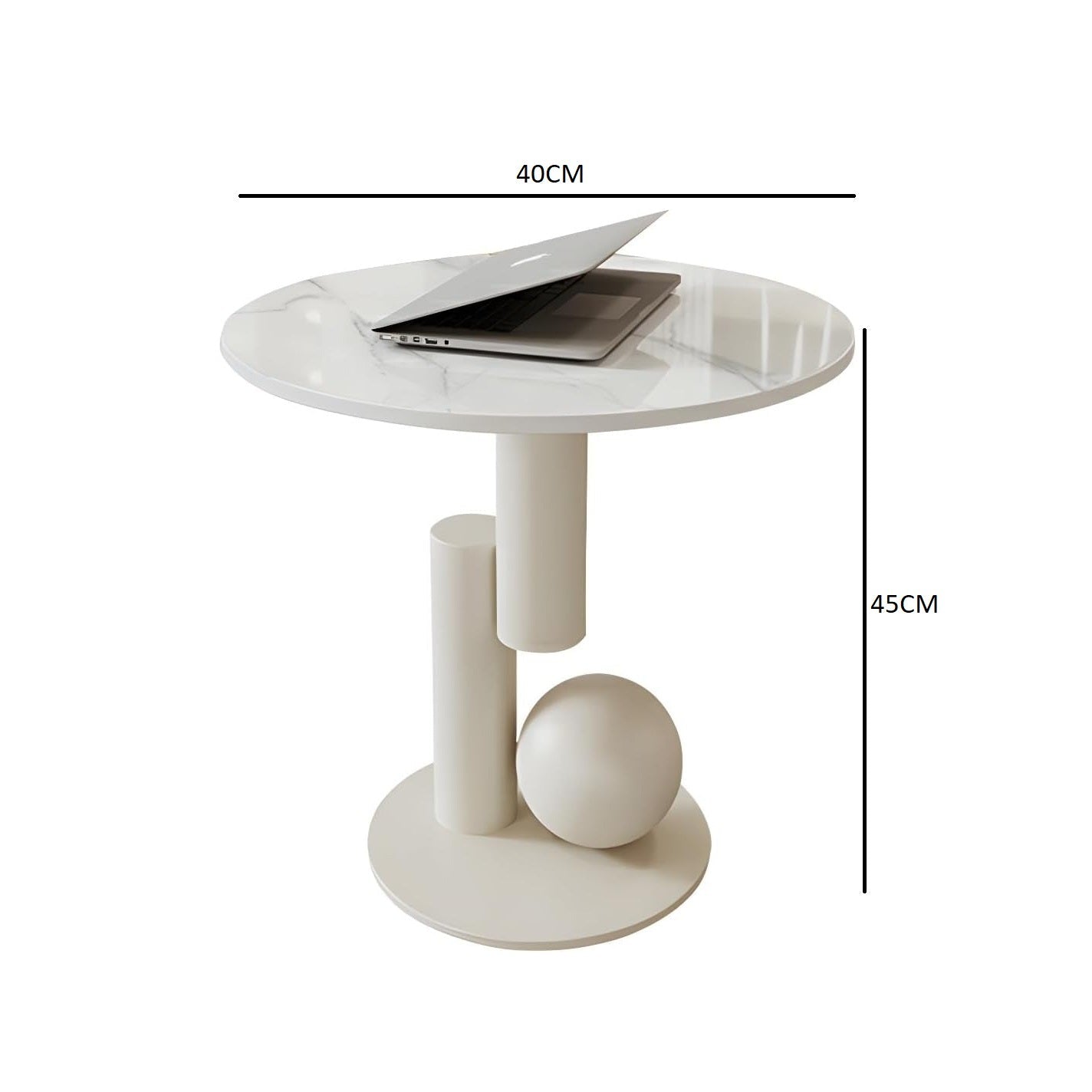 Round Art Side Table