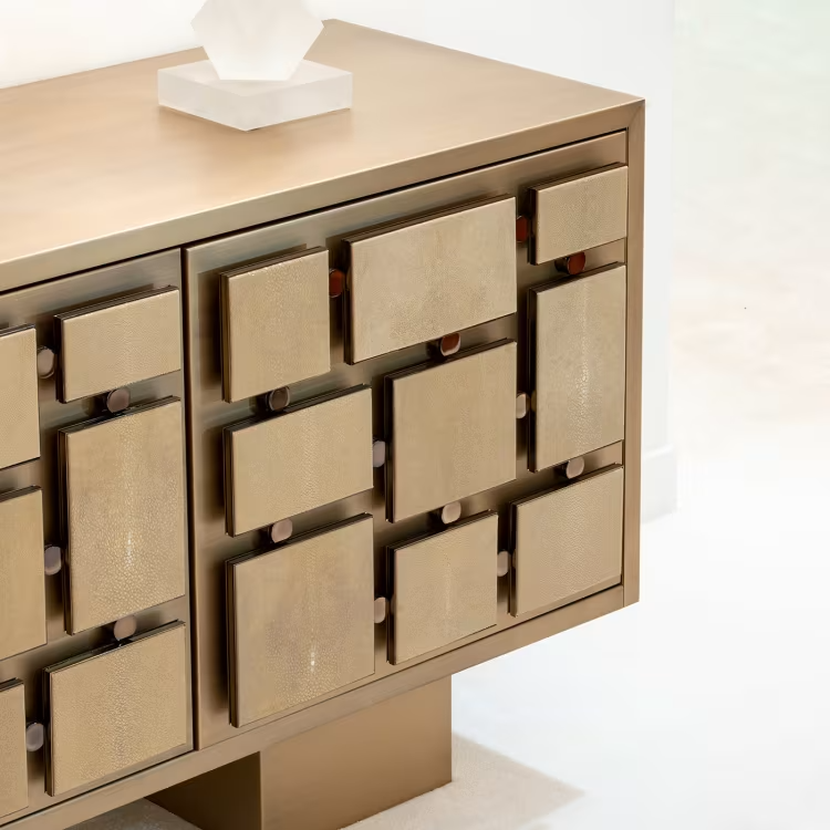 Sideboard with ray skin