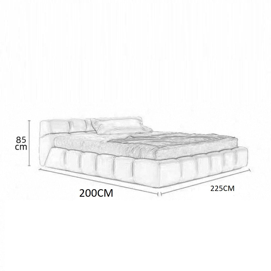 سرير مزدوج حديث وبسيط