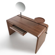 Butter canaletto vanity with mirror