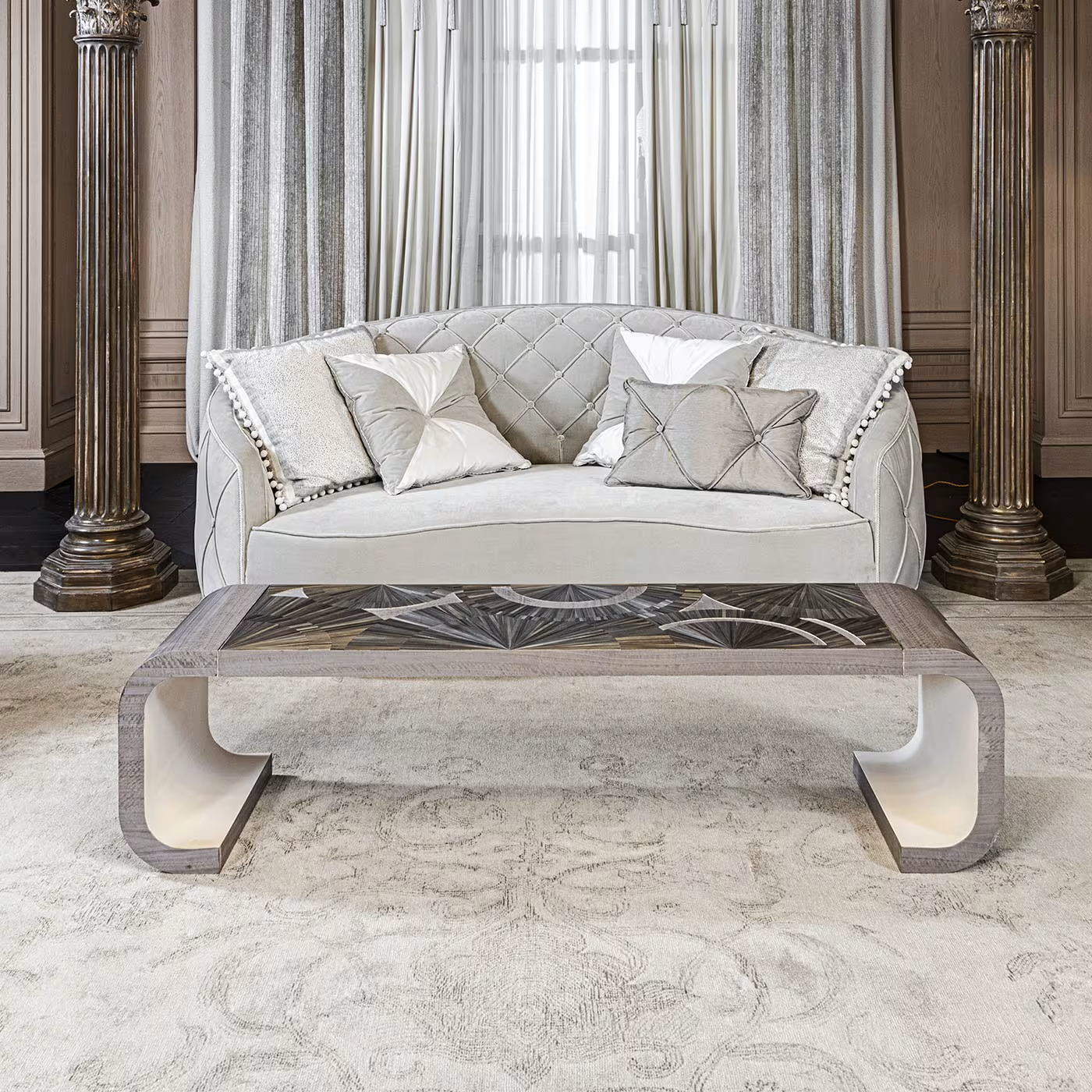 Eucalyptus wood coffee table
