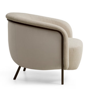 Ring white armchair