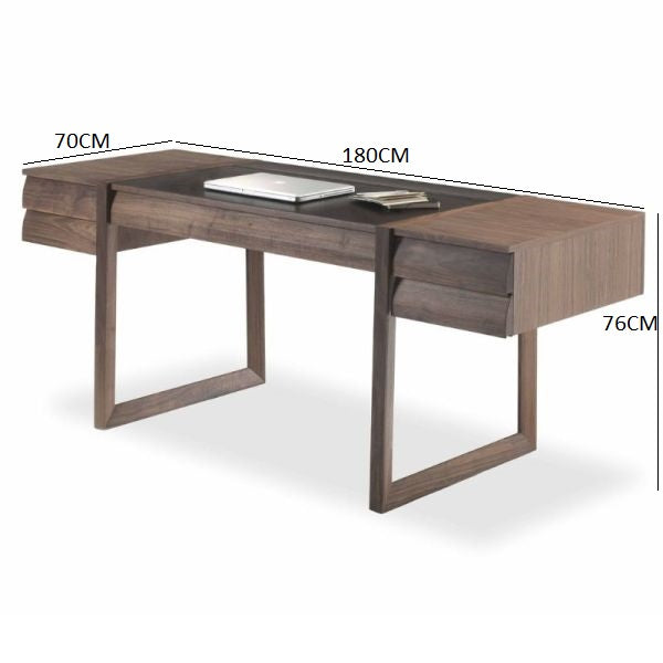 Elle ecrit walnut desk