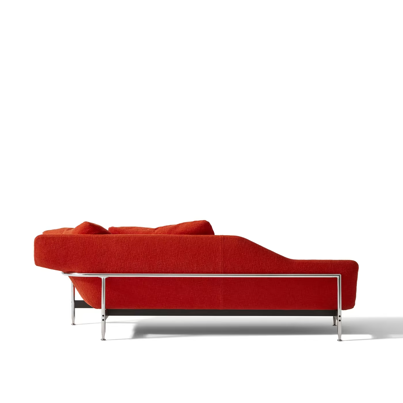 Esosoft right sided orange chaise longue