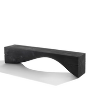 Curve volcano black bench