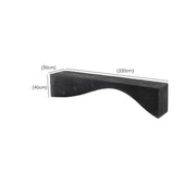 Curve volcano black bench
