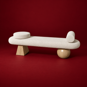 Sleek White Bench Design