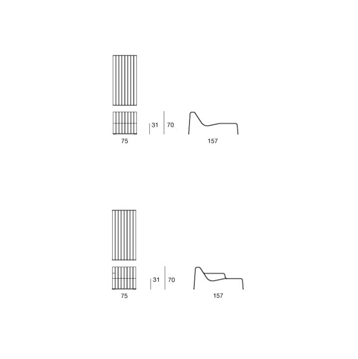 Structure Chaise longues