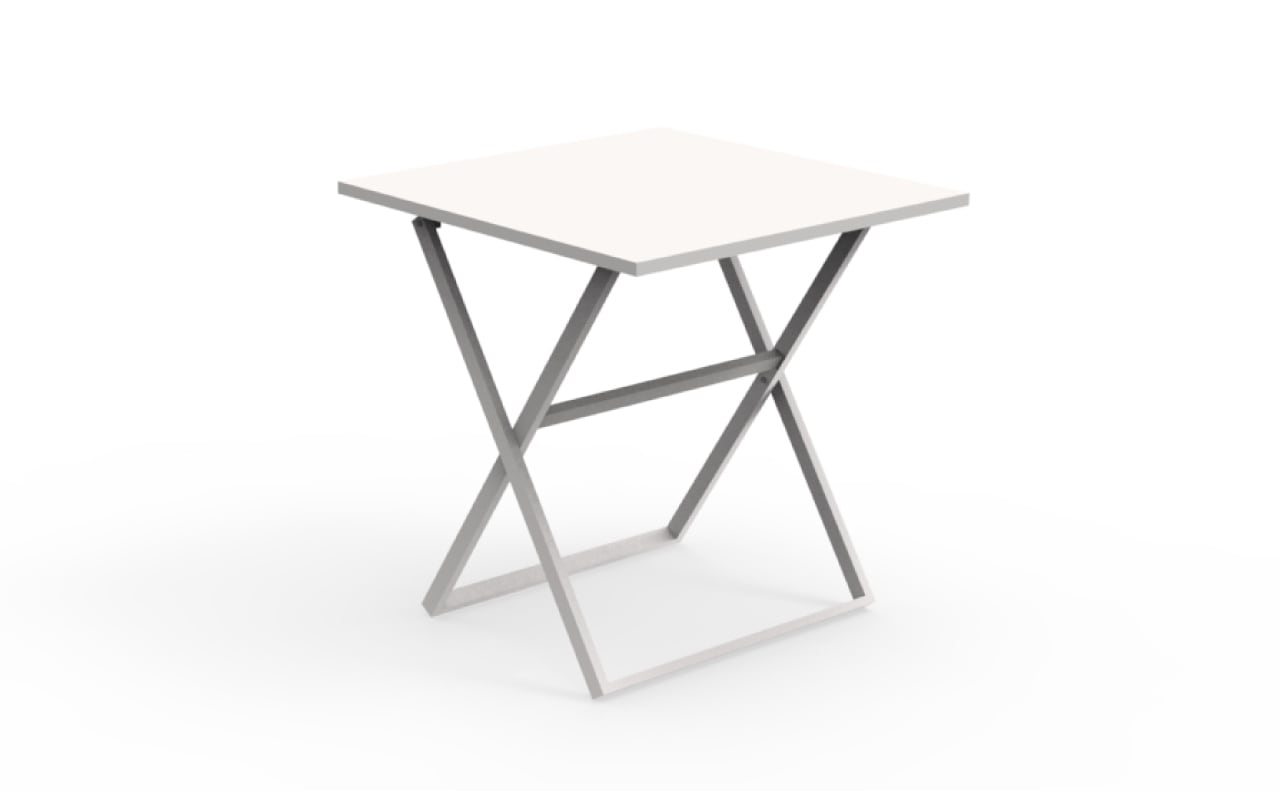 Queen White Metal Outdoor Dining Tables