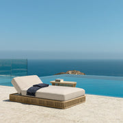 Stylish Outdoor Sunbed with Rope Base