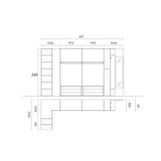 Corner wardrobe