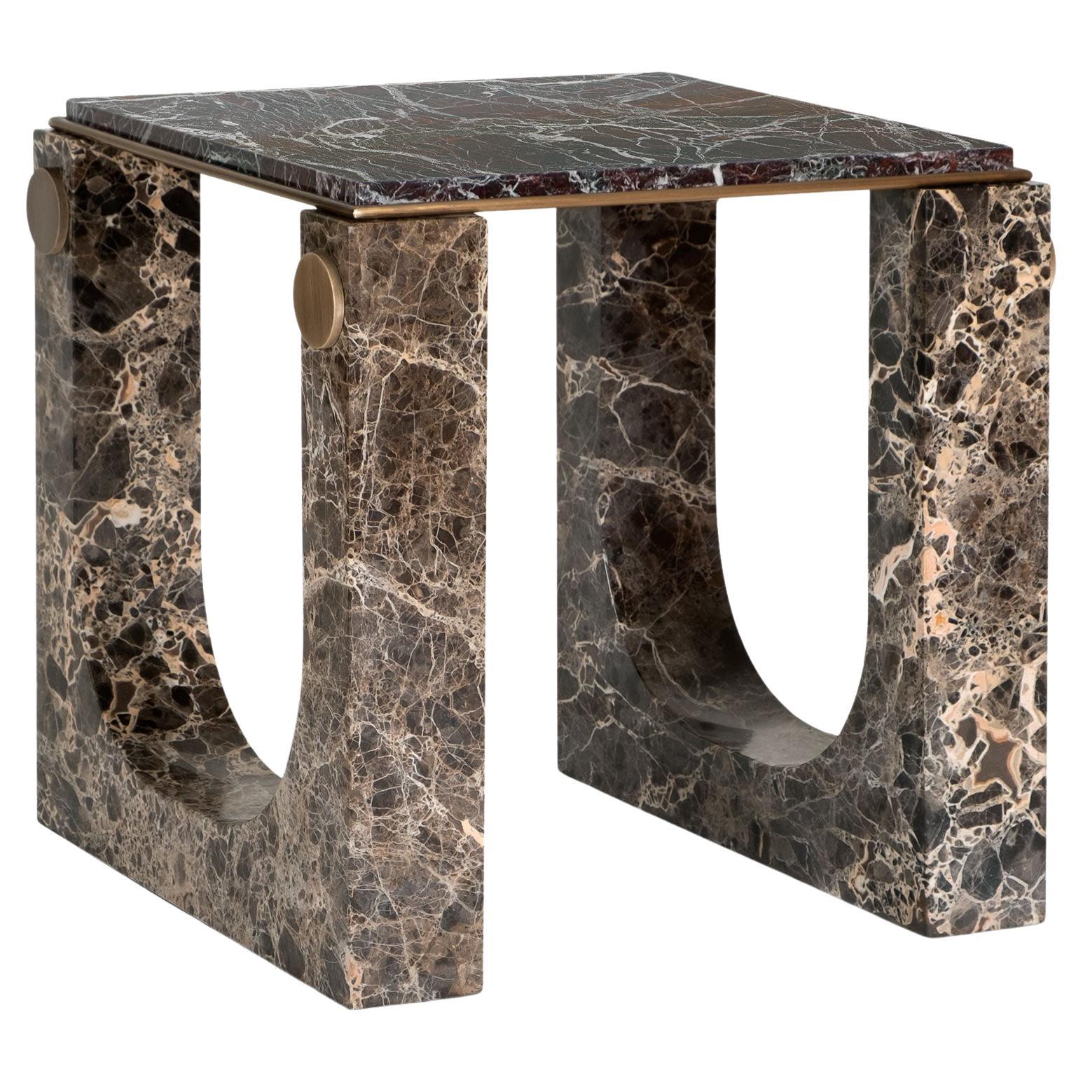 Modern Table with Marble Touch