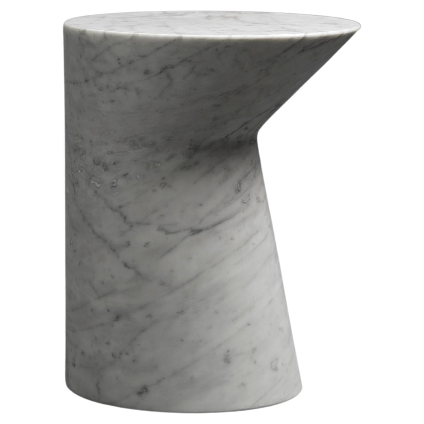 Distinctive marble side table