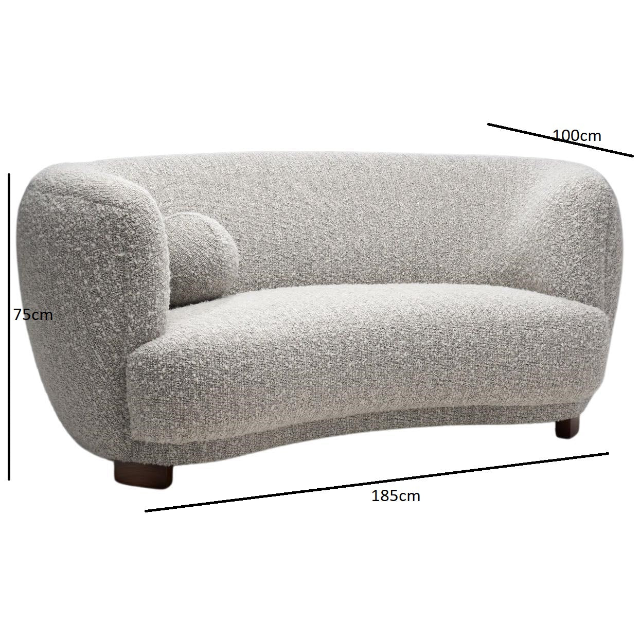 Layla Modern Two-Seater Sofa