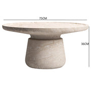 Distinctive circular coffee table