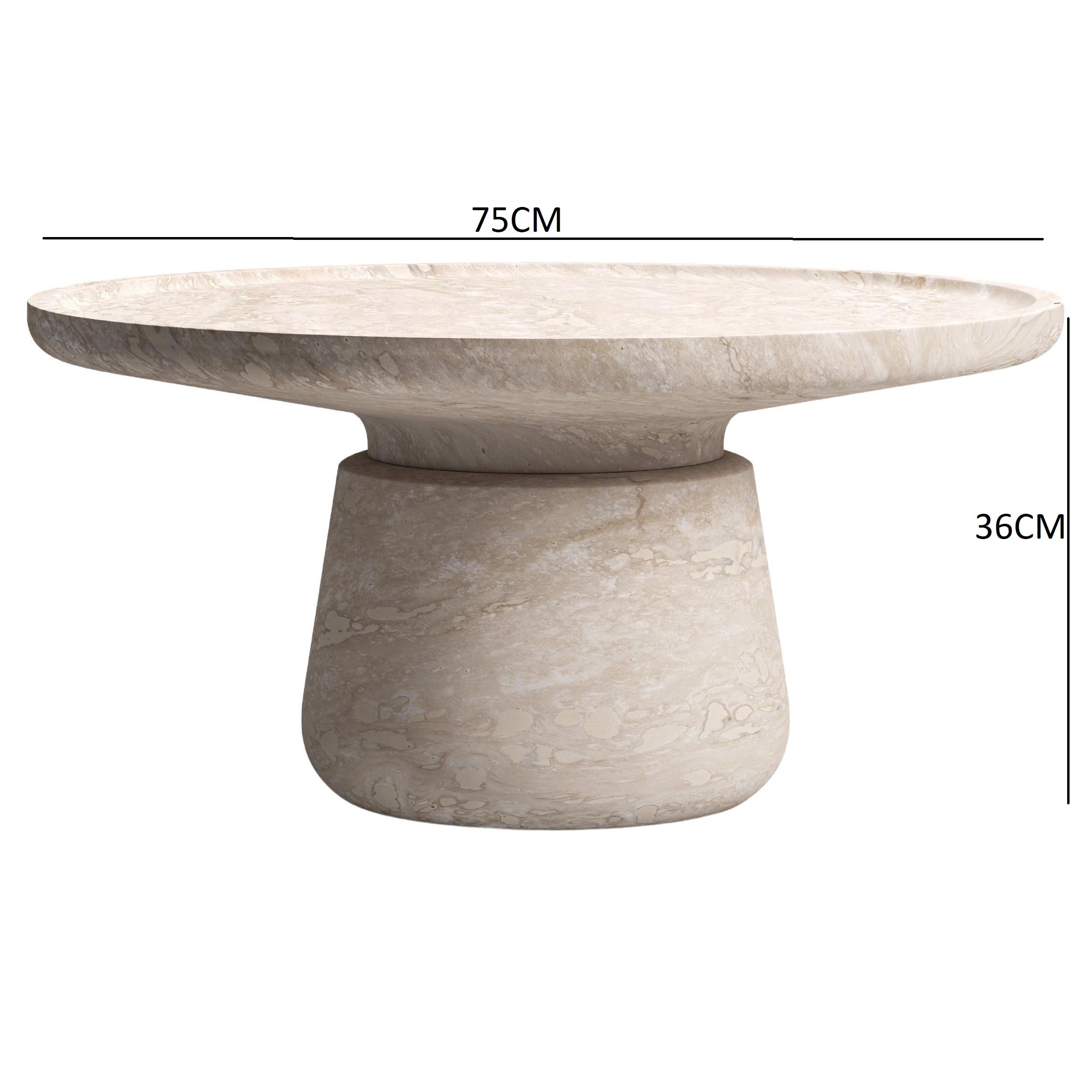 Distinctive circular coffee table