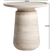Marble table designed by Mary