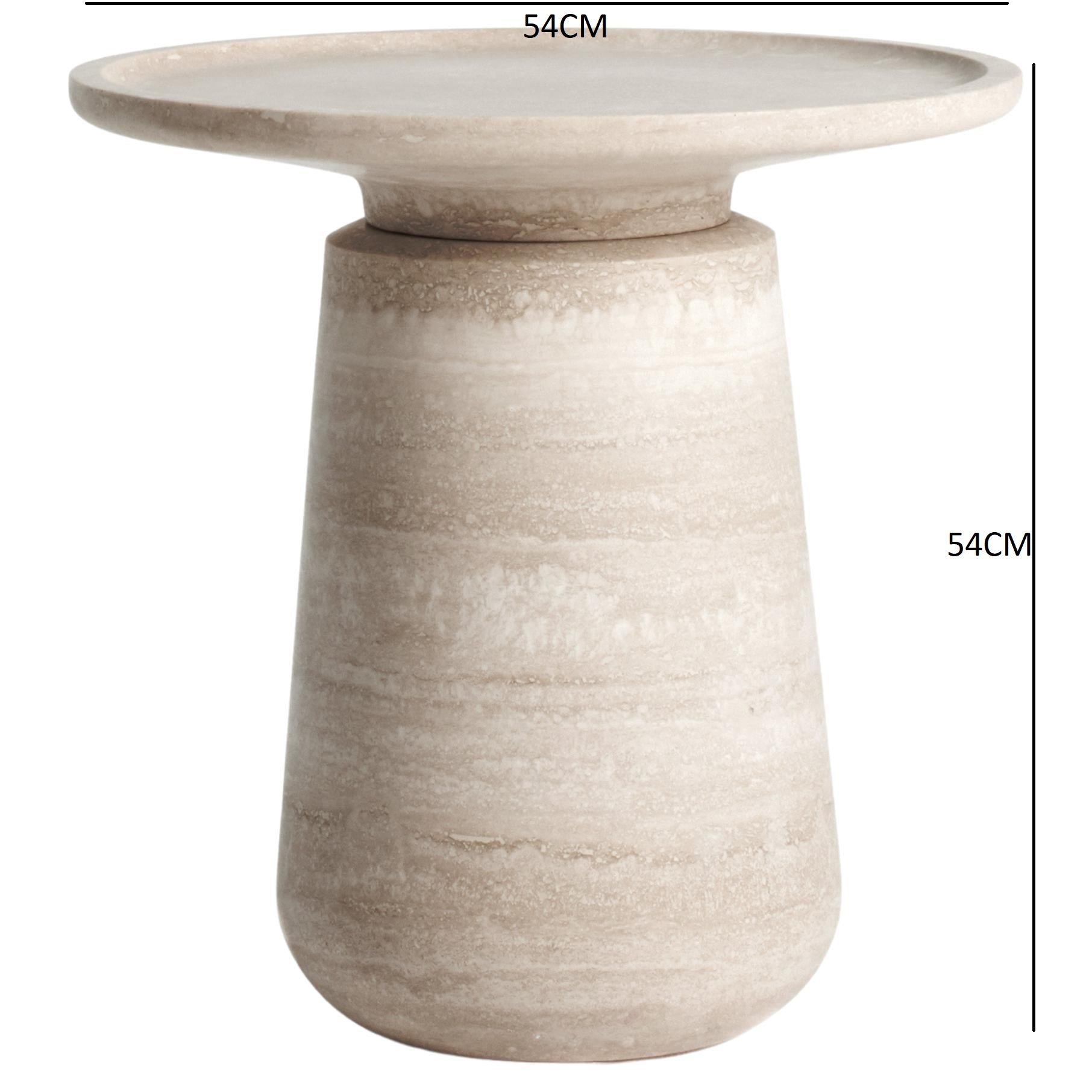 Marble table designed by Mary