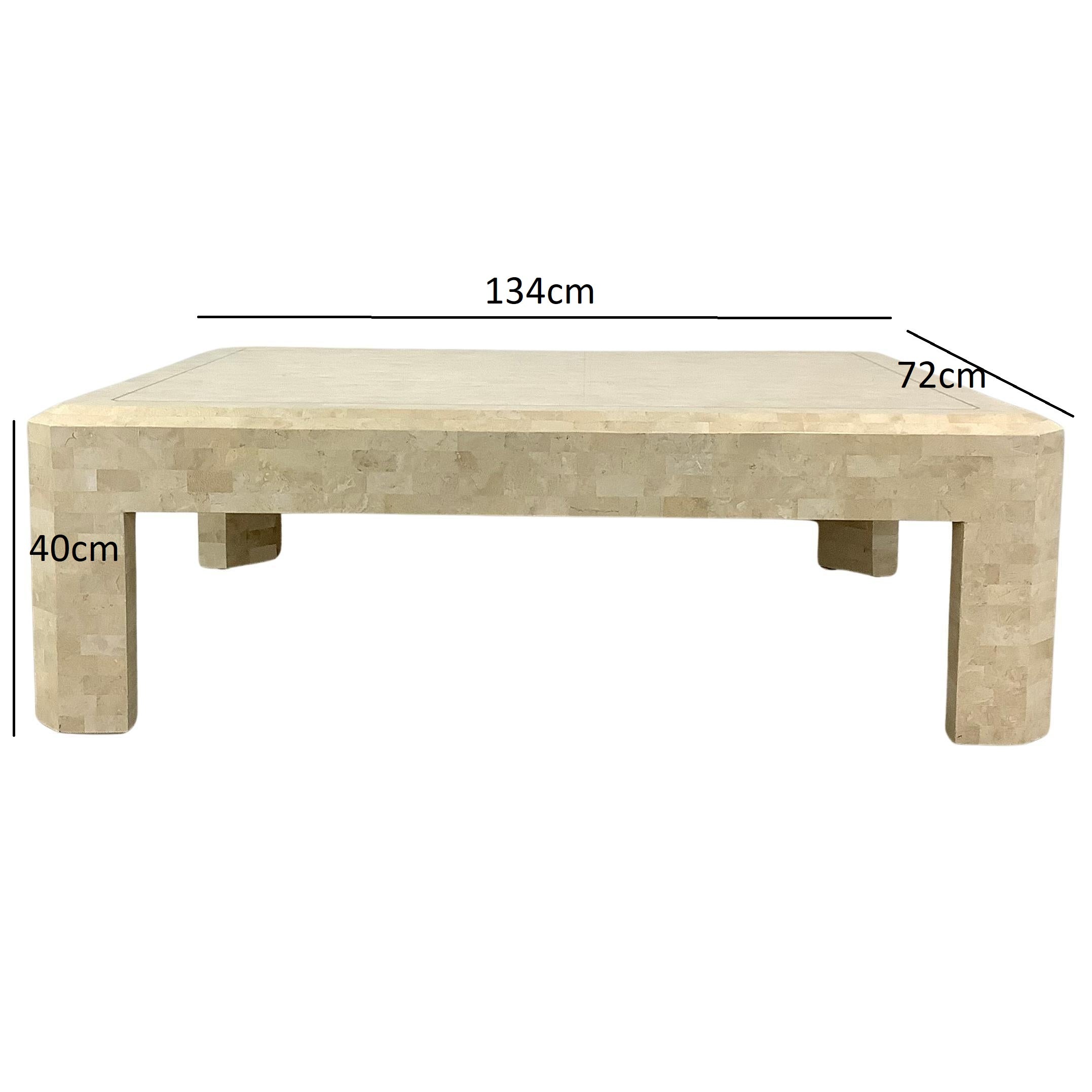 Luxury rectangular coffee table