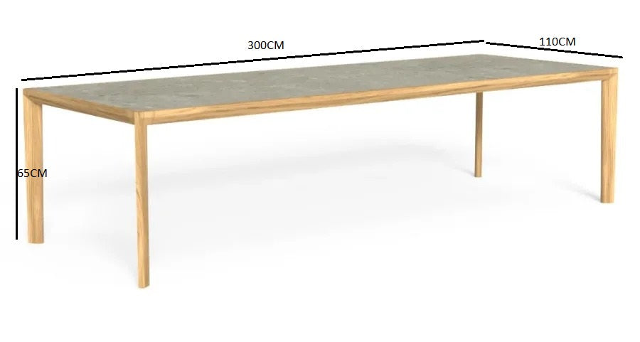Elegant outdoor dining table