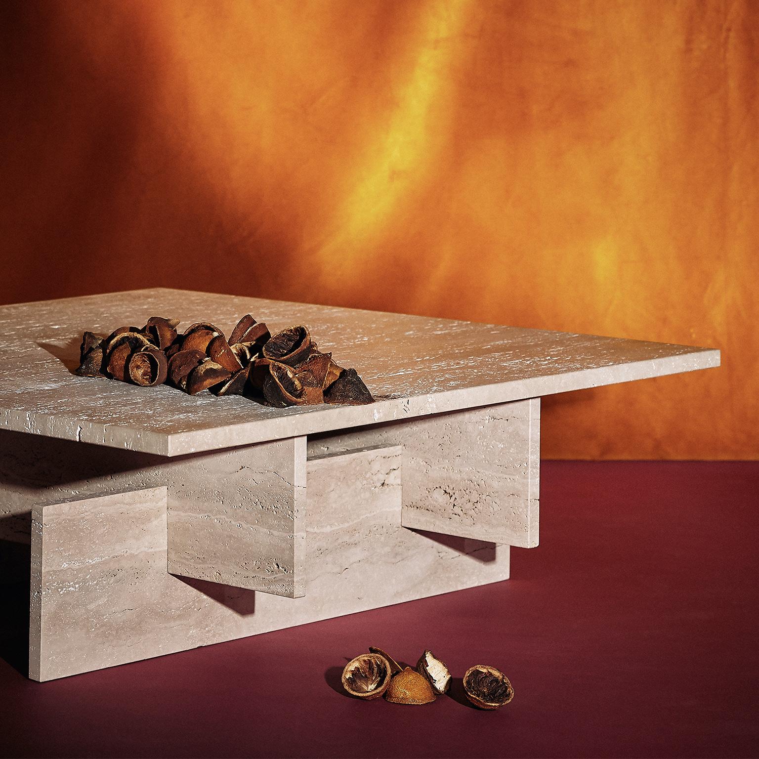 Luxury square coffee table