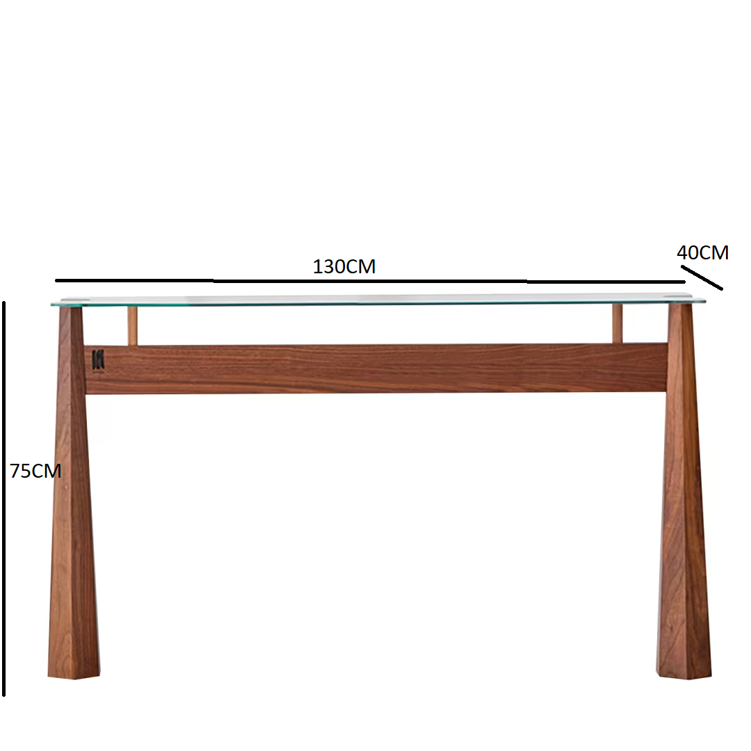 York glass console