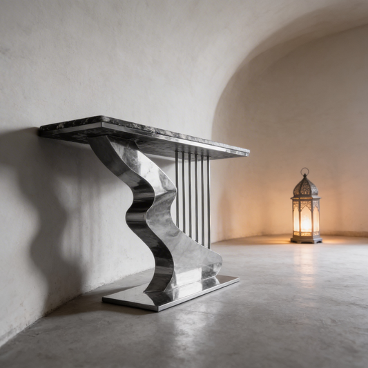 Console with modern design