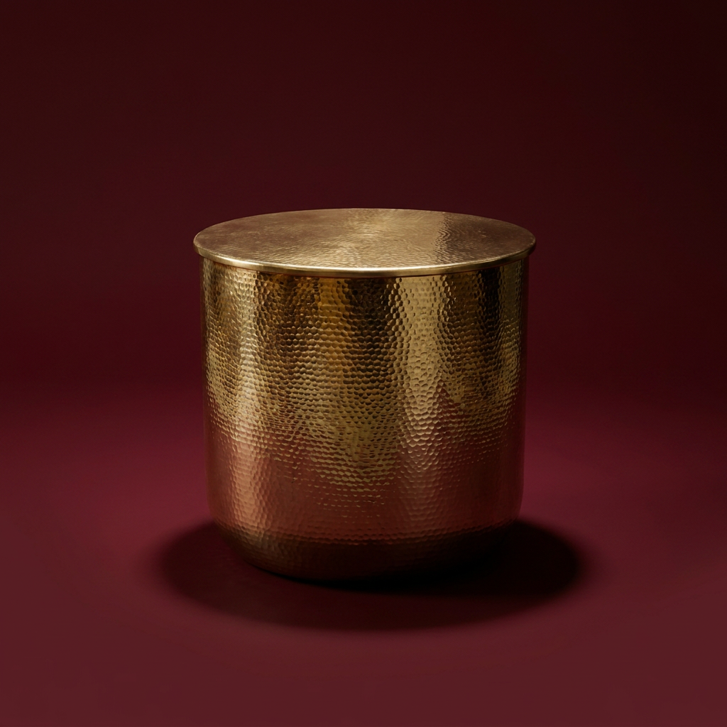 Round side table