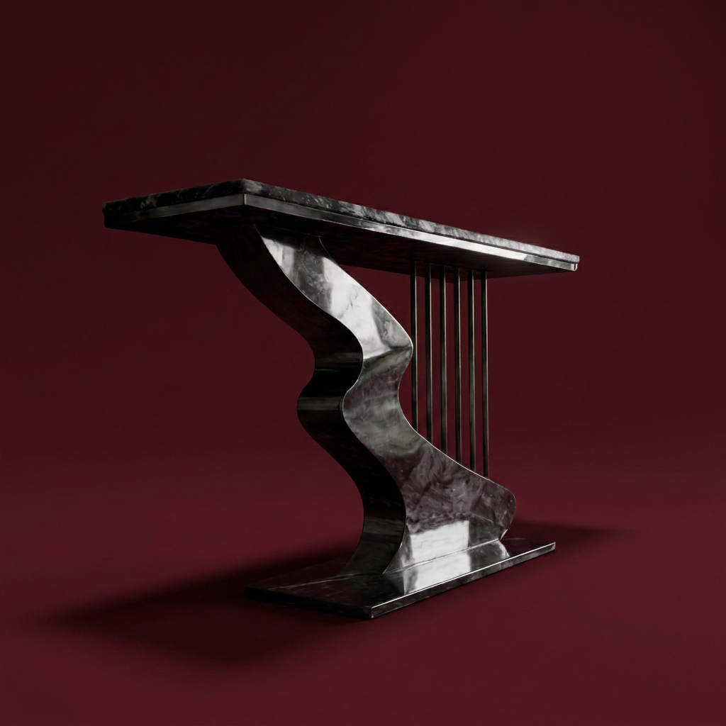 Console with modern design