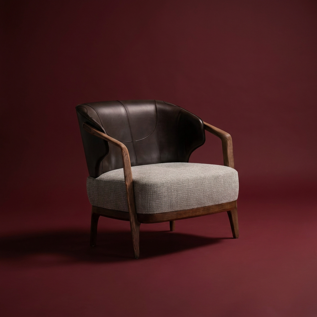 Sydney leather armchair
