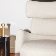 Boris beige armchair