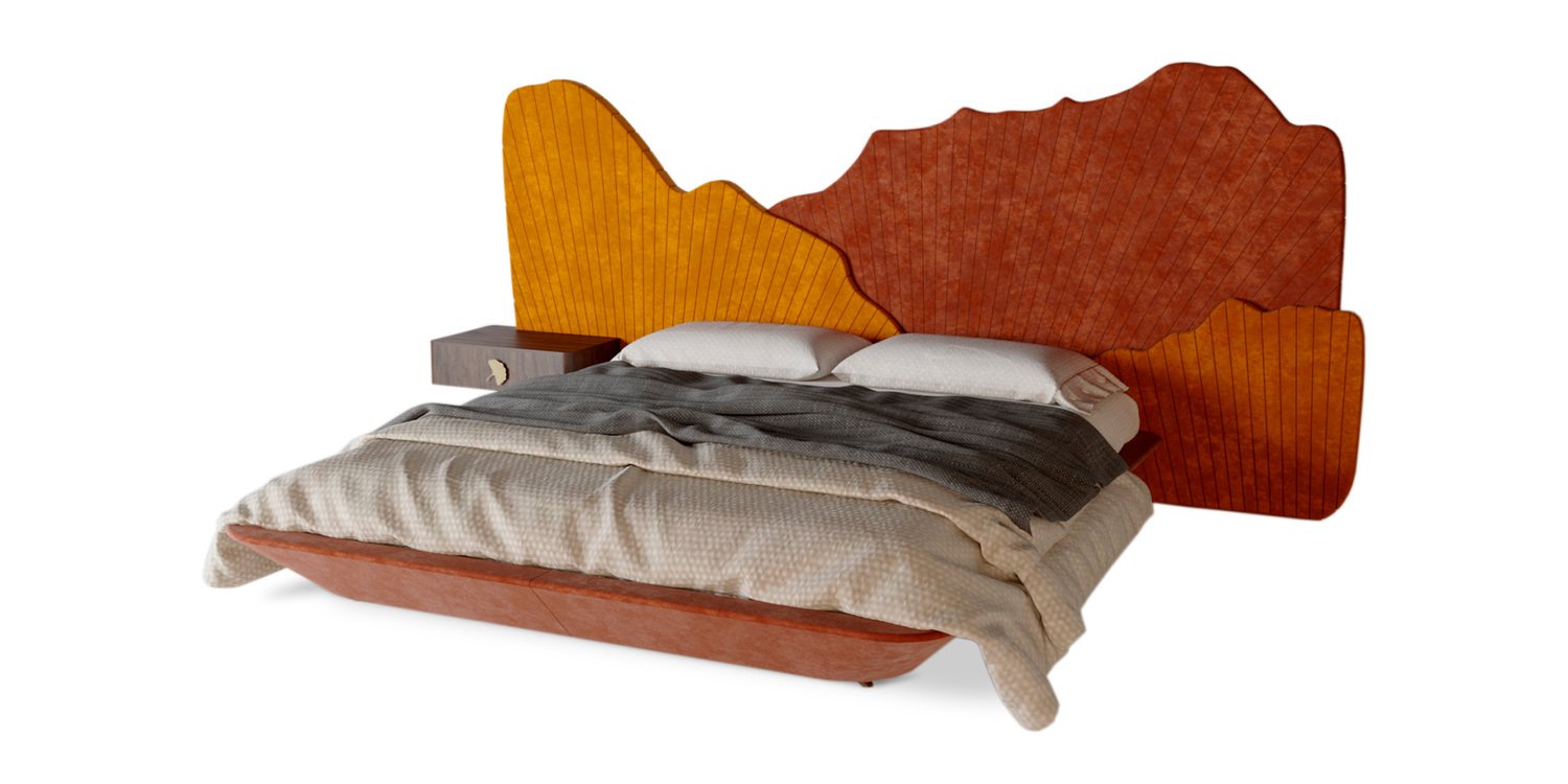 Bed with a unique and distinctive design