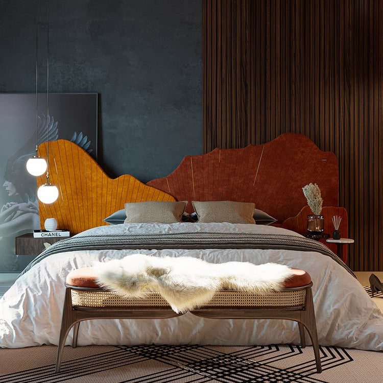 Bed with a unique and distinctive design