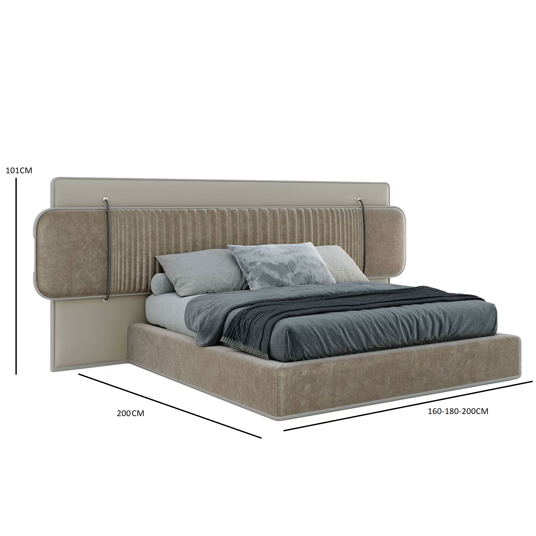 سرير بتصميم معاصر فاخر 