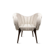 A chair with a distinctive modern design