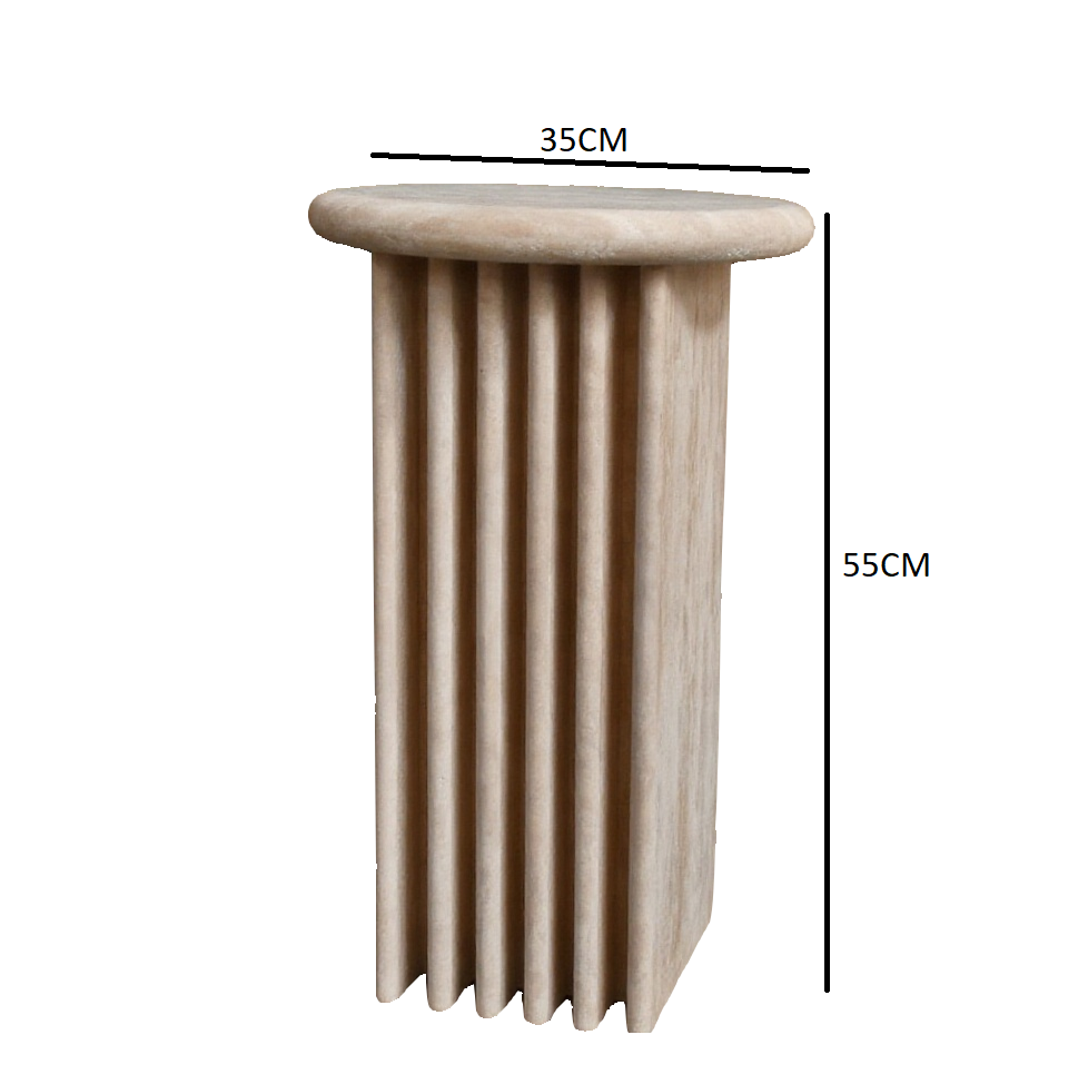 Modern natural marble side table