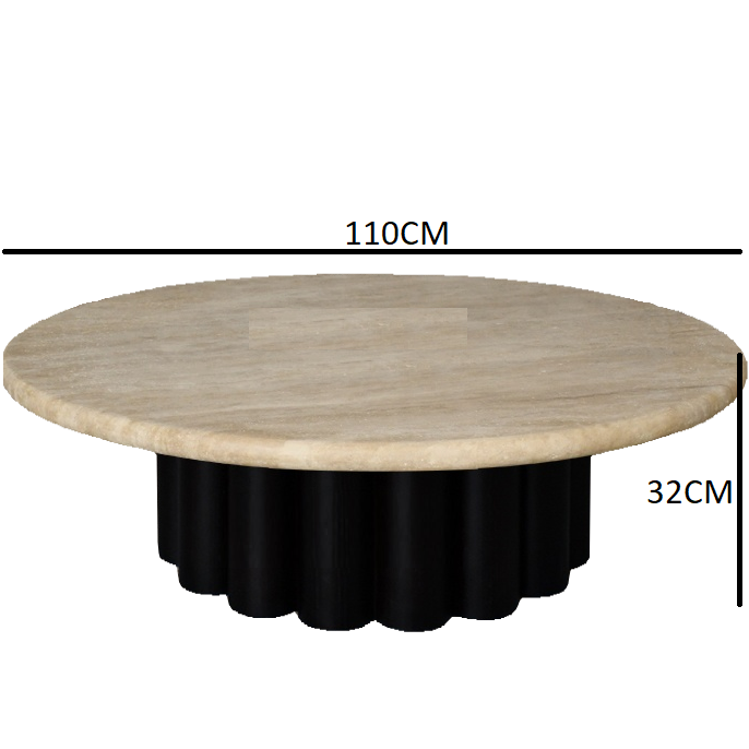 Marble-Top Modern Coffee Table