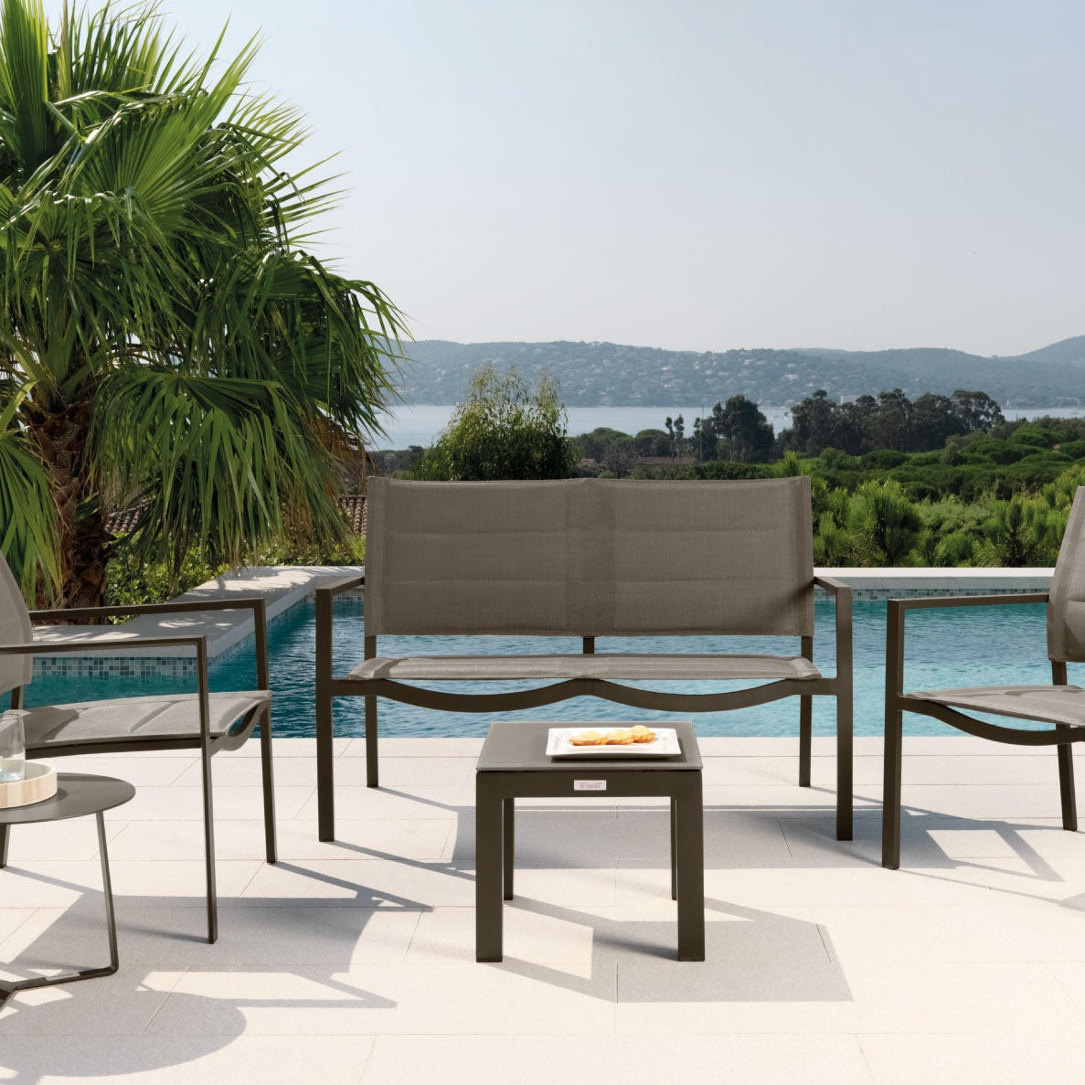 Metal outdoor sofas