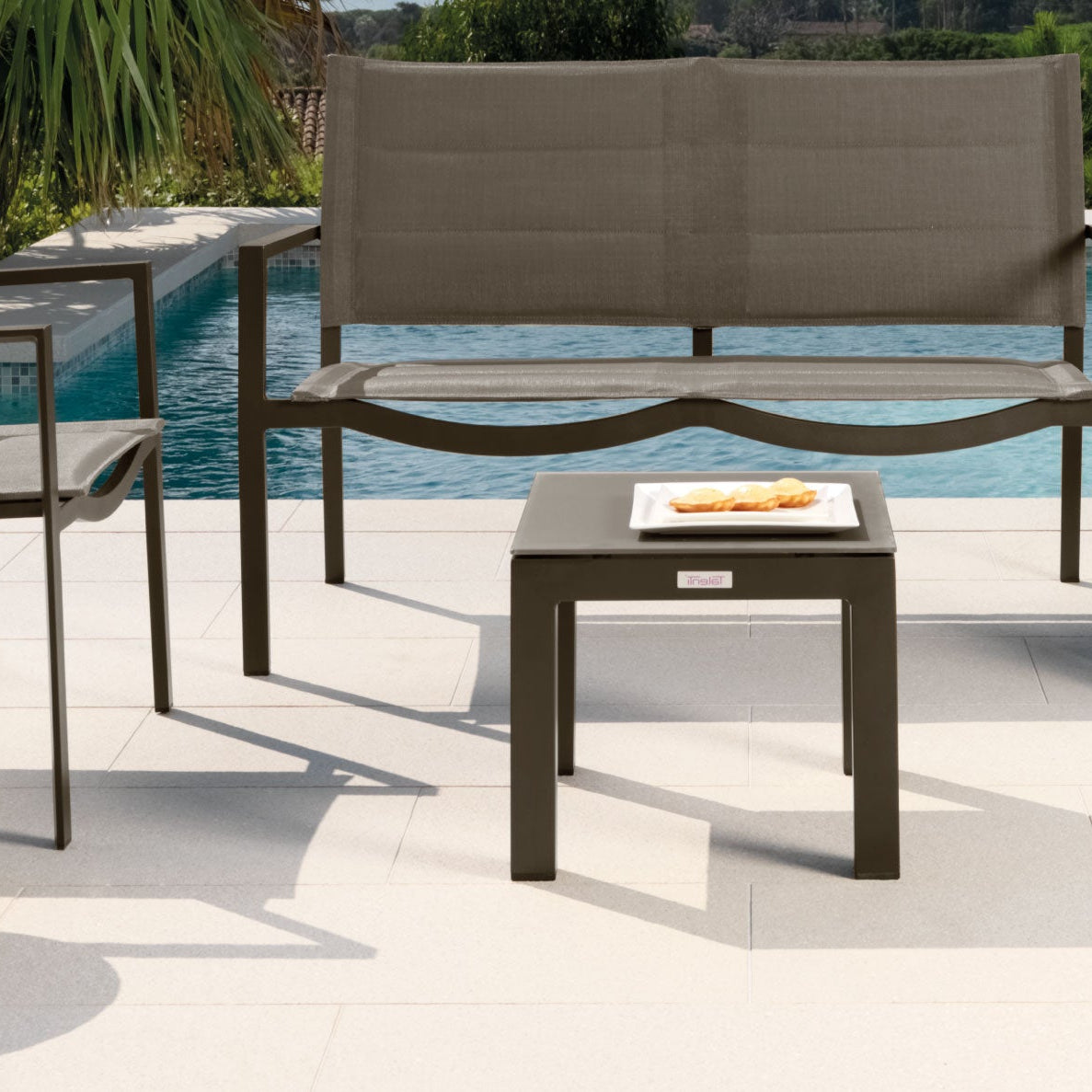 Metal outdoor sofas