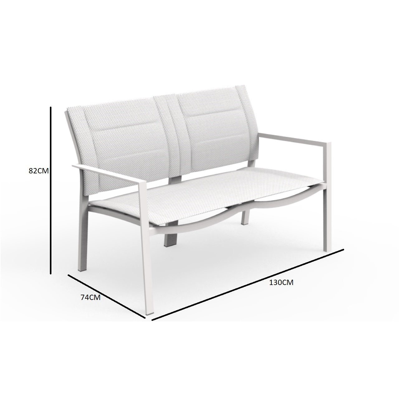 Metal outdoor sofas