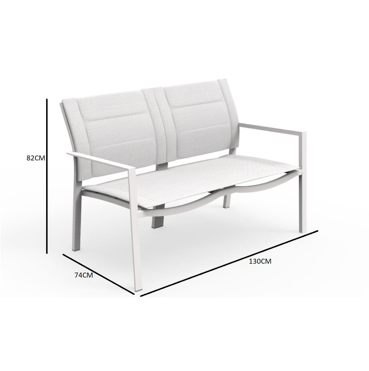 Metal outdoor sofas
