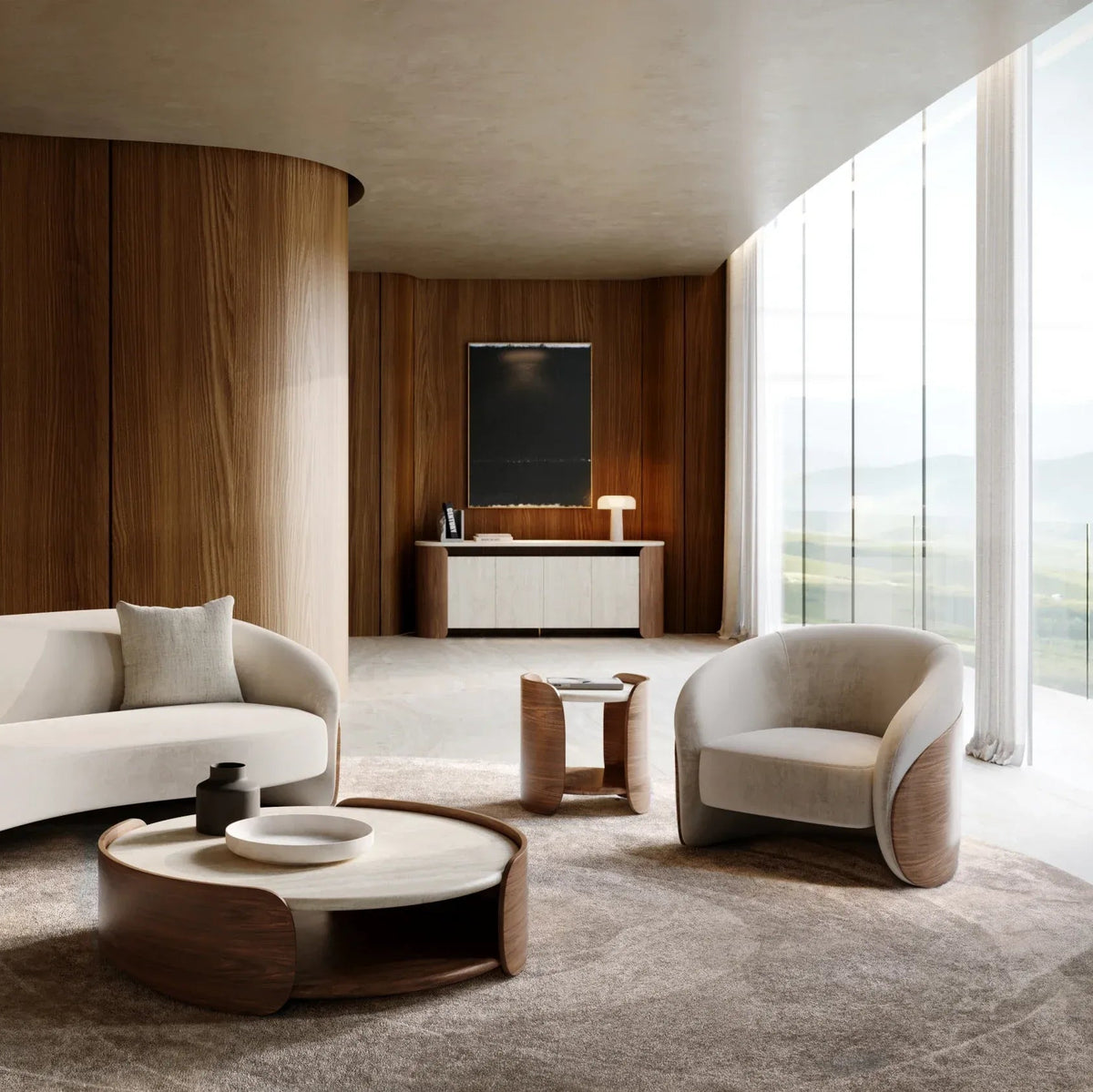 Fleur Travertine Heritage Sideboard